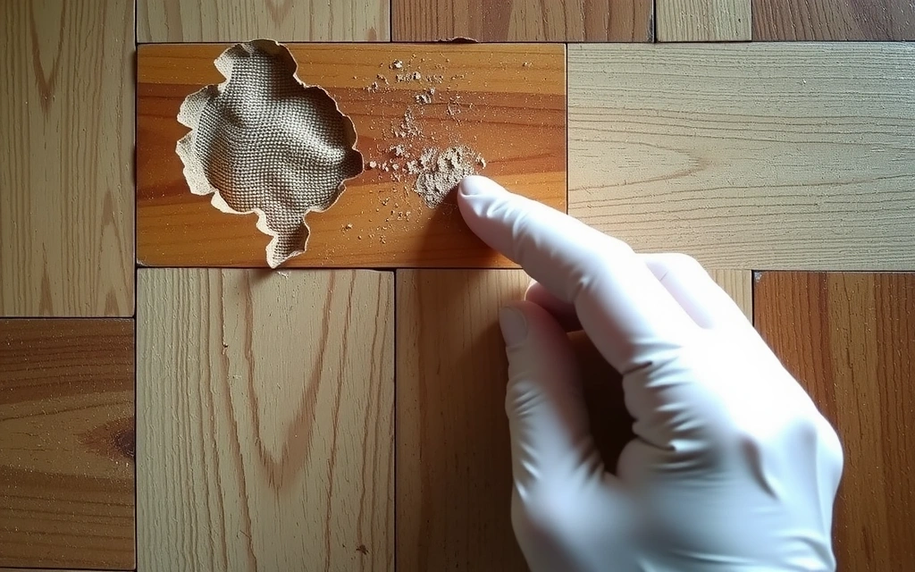 Détail de sol ancien avec marques