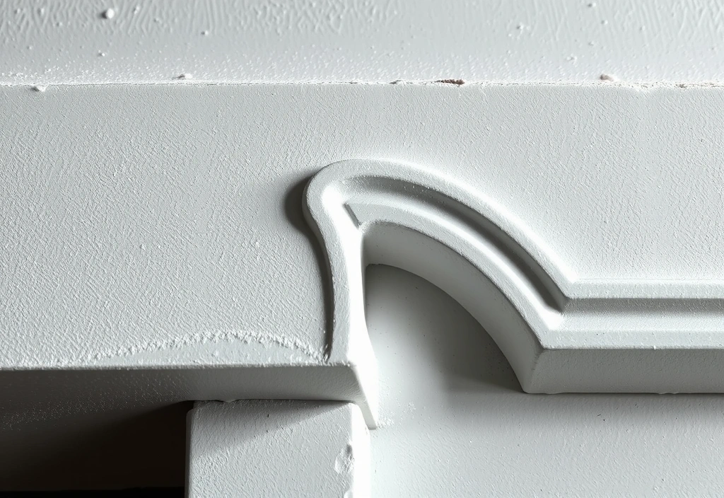 Moulure parisienne poussiéreuse